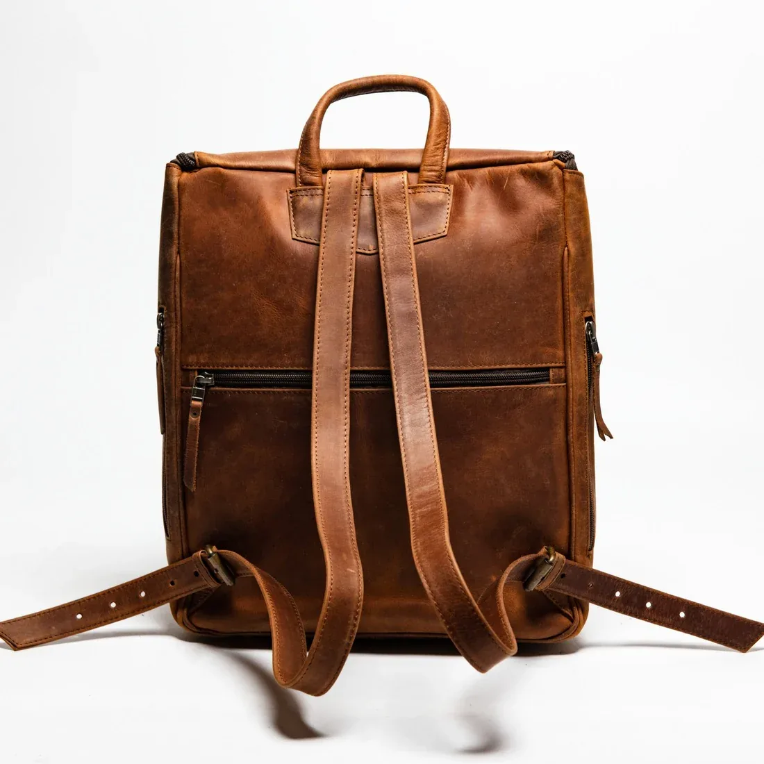 Leather Backpacks — Design 08 — Leather Backpacks leather goods manufacturer India