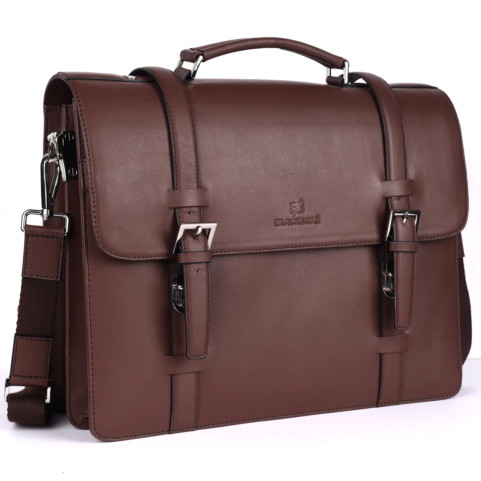 Leather Briefcases — Design 01 — Leather Briefcases leather goods manufacturer India