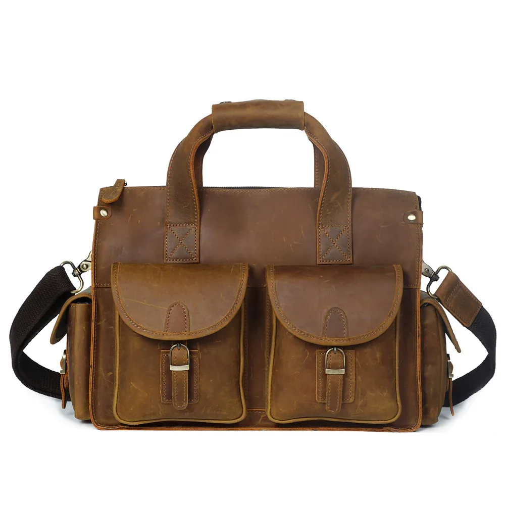 Leather Briefcases — Design 05 — Leather Briefcases leather goods manufacturer India