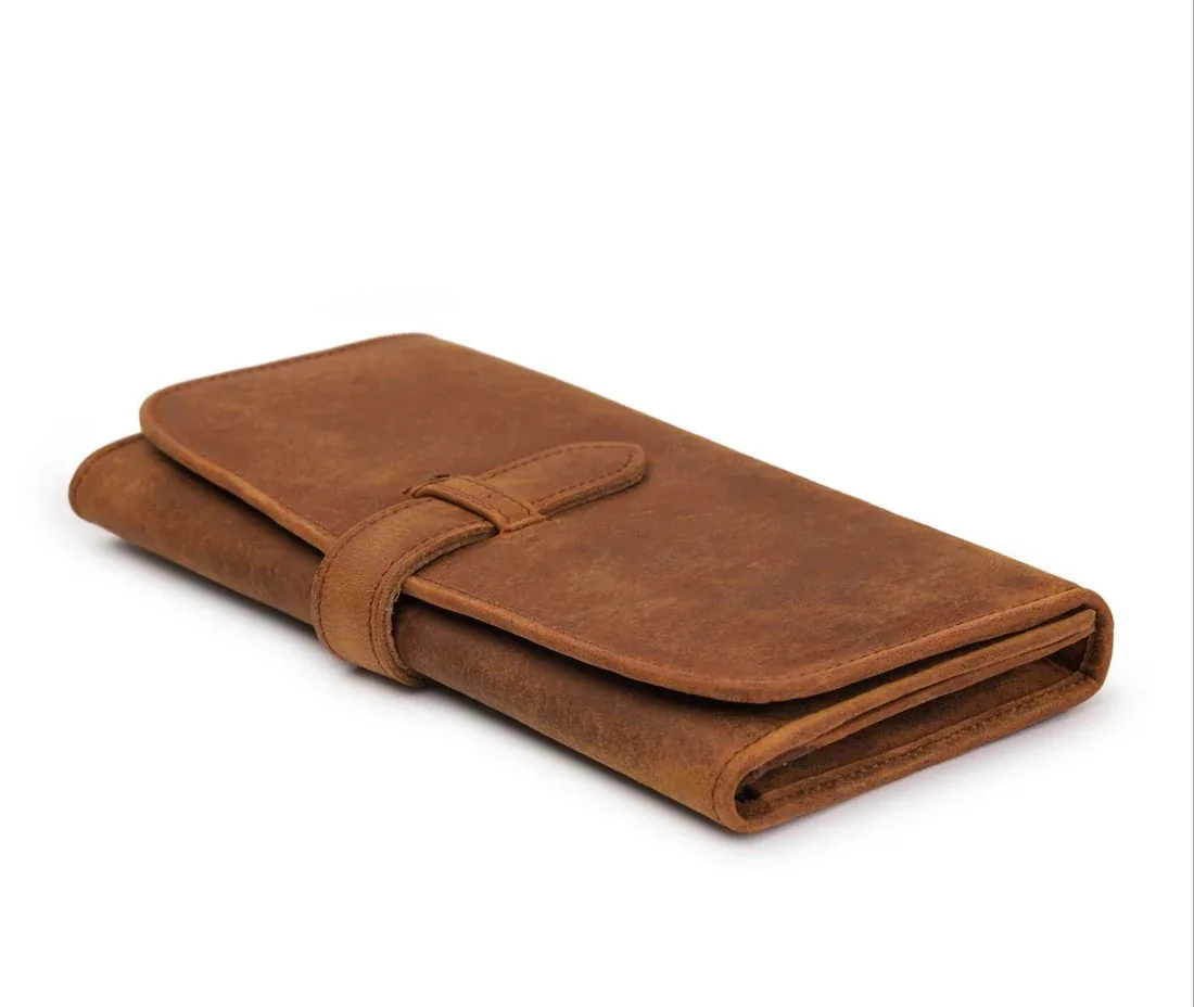 Leather Travel Wallets — Design 02 — Leather Travel Wallets leather goods manufacturer India